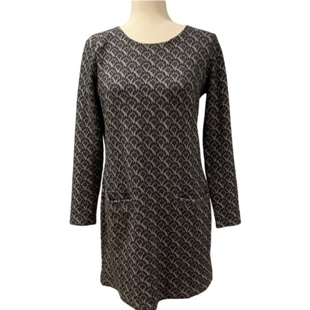 Womens Joules‎ Dress Size US 8, UK 10 Jacquard Long Sleeve Pockets